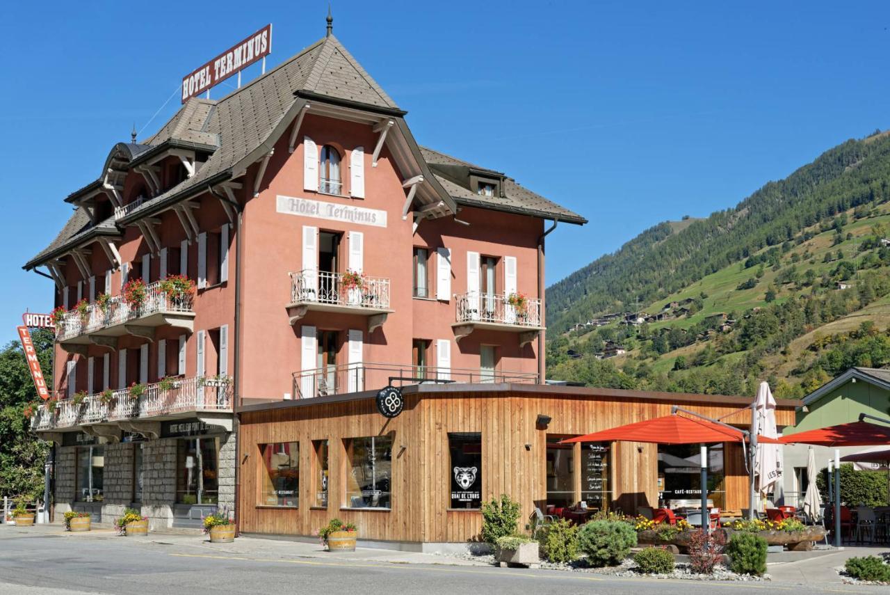 Hotel Terminus Orsieres Exterior photo